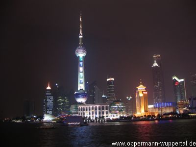 Nachtansicht von Shanghai