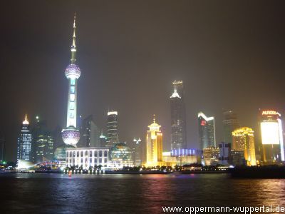 Nachtansicht von Shanghai