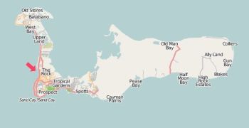 Karte Grand Cayman