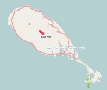 Karte St. Kitts