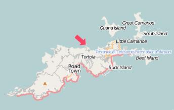 Karte Tortola